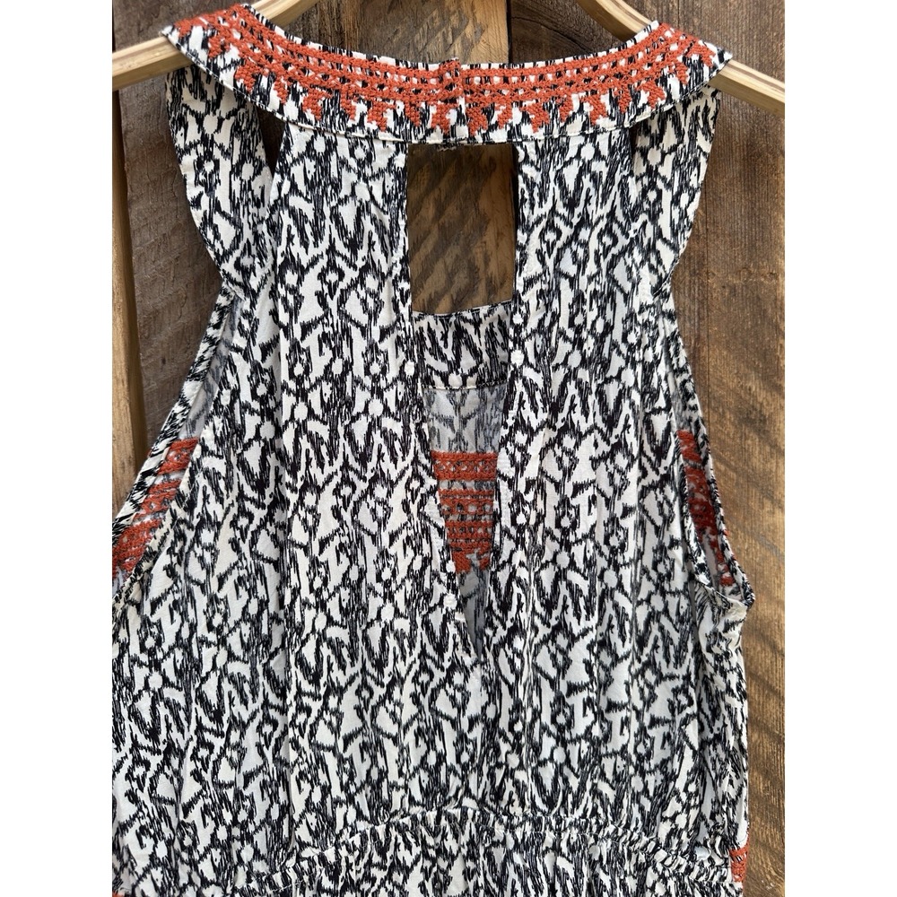THML Maxi Dress Womans M Boho Embroidered Beach Farmers Market Coastal Vibes - Picture 5 of 13
